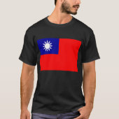台湾国旗：台北中国中国の共和国 Tシャツ (正面)