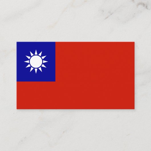 台湾国旗 名刺 (正面)