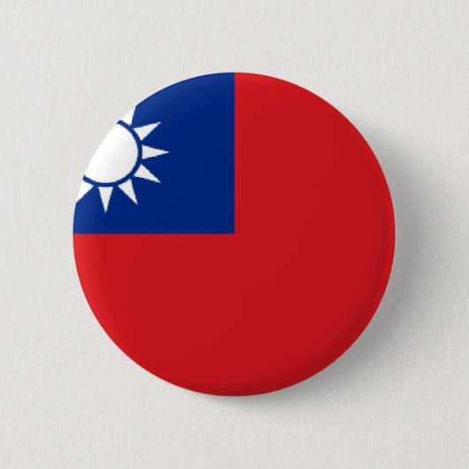 台湾国旗 缶バッジ (正面)