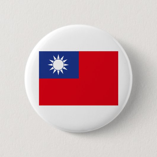 台湾国旗 缶バッジ (正面)