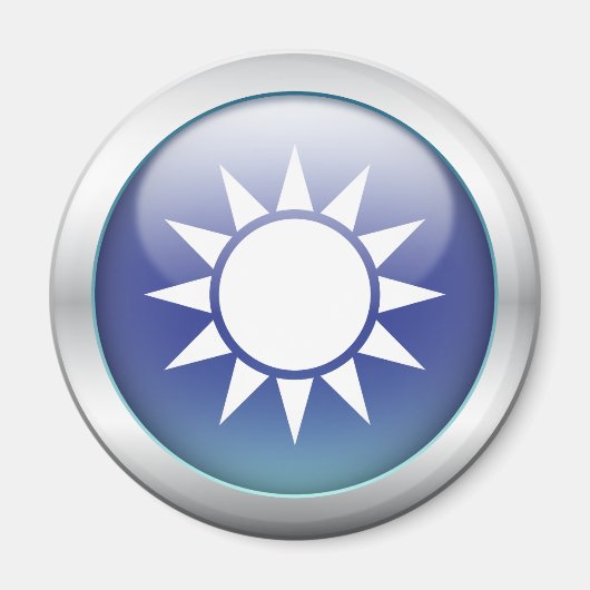 台湾国旗「Orb」 マグネット (正面)