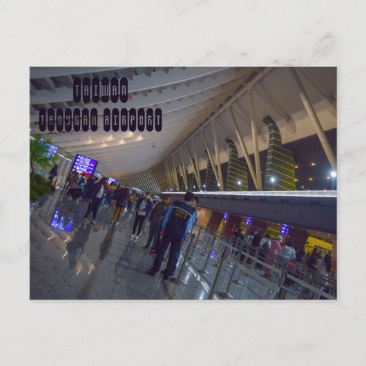 台湾国際的桃園空港 ポストカード (正面)