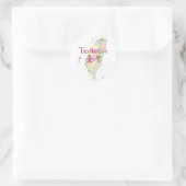 台湾地図 ラウンドシール (バッグ)