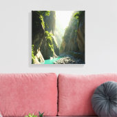 台湾太郎子峡谷旅行 キャンバスプリント (インサイチュ (リビング))