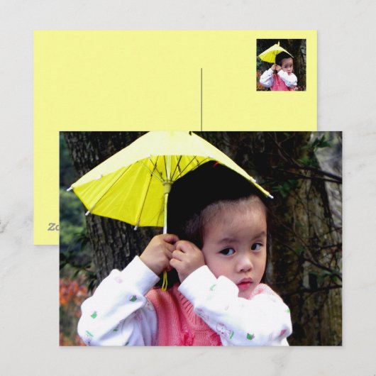 ©台湾小さな女の子 ポストカード (正面/裏面)