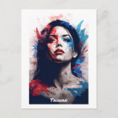 台湾抽象芸術ポートレートはがき – World of Women ポストカード (正面)