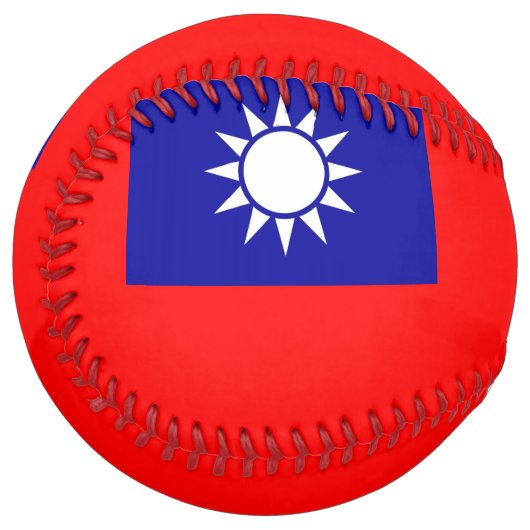 台湾旗付き愛国的ソフトボール ソフトボール (正面左)