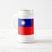 台湾旗 ビールジョッキ (正面左)