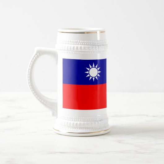 台湾旗 ビールジョッキ (左)