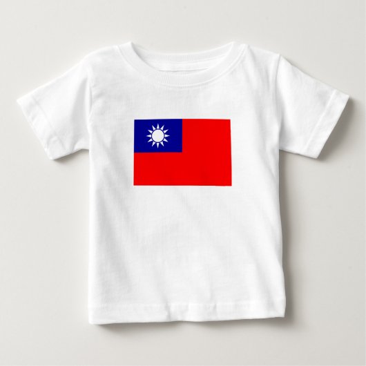 台湾旗 ベビーTシャツ (正面)