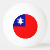 台湾旗 卓球ボール (裏面)