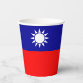 台湾旗 紙コップ (正面)