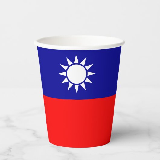 台湾旗 紙コップ (正面)
