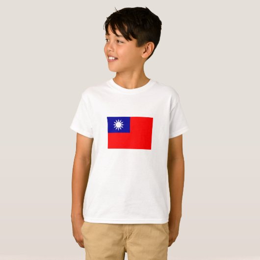 台湾旗 Tシャツ (正面フル)