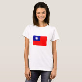 台湾旗 Tシャツ (正面フル)