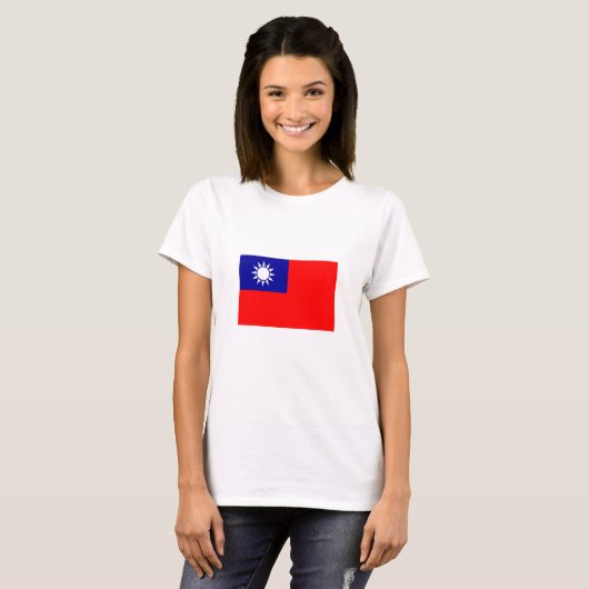 台湾旗 Tシャツ (正面フル)