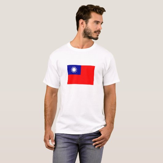 台湾旗 Tシャツ (正面フル)