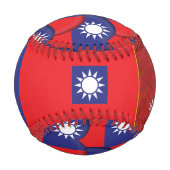 台湾最高のパパ、愛国心、台湾国旗 野球ボール (裏面)