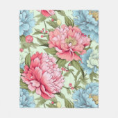 台湾牡丹 フリースブランケット (正面)