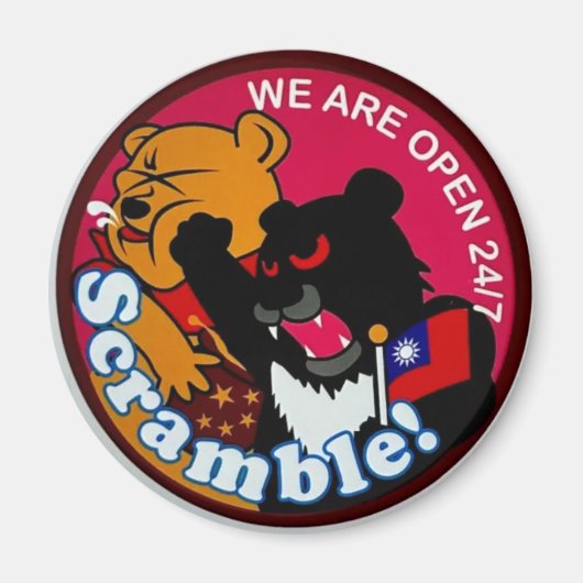 台湾空力パッチスクランブルマグネット マグネット (正面)