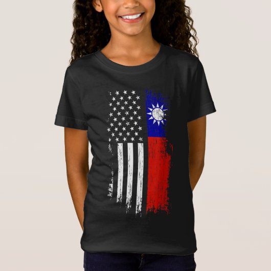 台湾米州旗 – 台湾プライドUSA Tシャツ (正面)