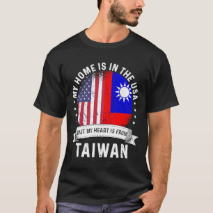 台湾系アメリカンパトリオット誇りを持った栽培ホームUSAフロリダ Tシャツ