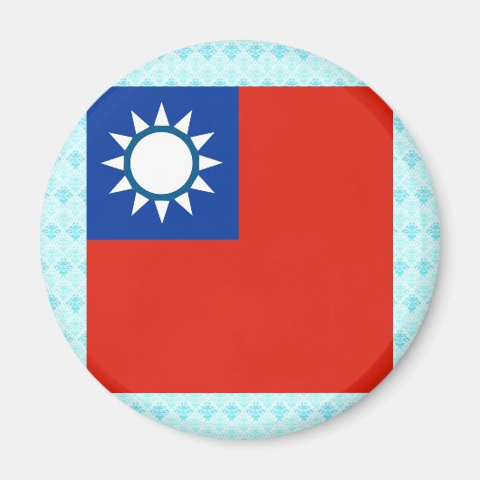 台湾高品質国旗 マグネット (正面)