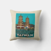 台湾 | ドラゴンアンドタイガーパゴダ クッション (裏面)