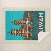 台湾 | ドラゴンアンドタイガーパゴダ シェルパブランケット (正面(横))