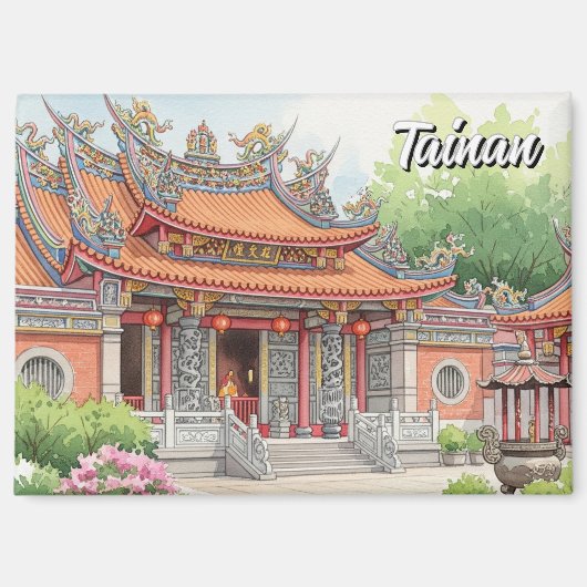 台湾 台南 寺院 旅行 マグネット (正面)