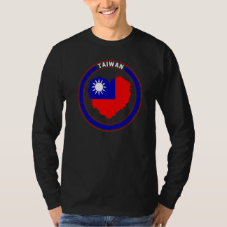 台湾 台湾旗 ハート サポート 中華民国 台湾人 Tシャツ