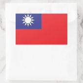 台湾 長方形シール (バッグ)