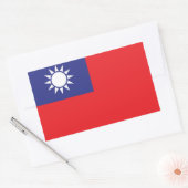 台湾 長方形シール (封筒)
