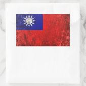 台湾 長方形シール (バッグ)
