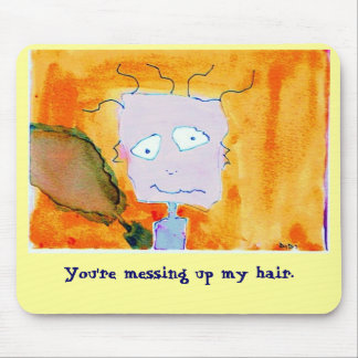 台無しにされた毛のmousepad マウスパッド