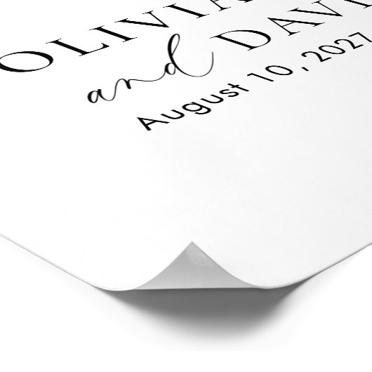 台紙エレガント10枚の座席表 ポスター (角)