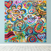 台野とヴェジガントの反響 – Art by Galina Can キャンバスプリント (インサイチュ (ウッドフロア))