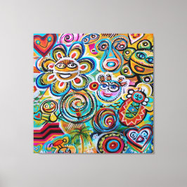 台野とヴェジガントの反響 – Art by Galina Can キャンバスプリント