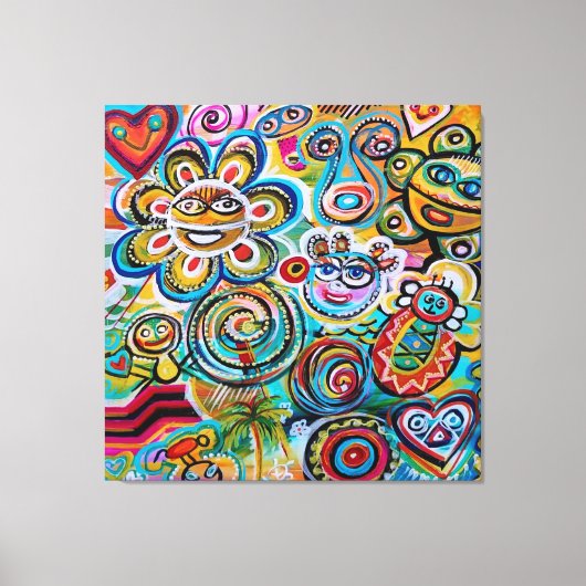 台野とヴェジガントの反響 – Art by Galina Can キャンバスプリント (正面)