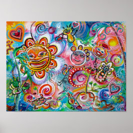 台野の反響と光と幸福の一体性 ポスター