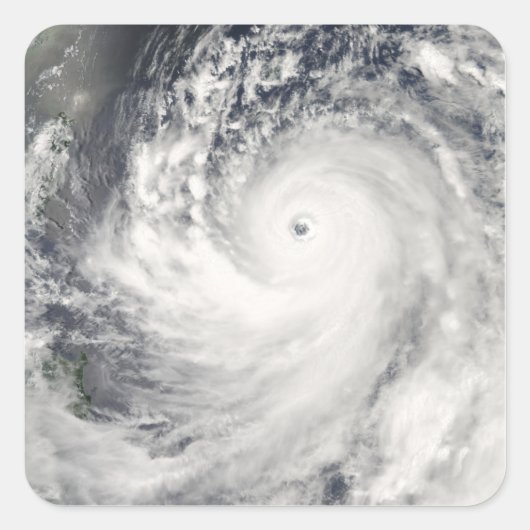 台風すごいマンイ号 スクエアシール (正面)