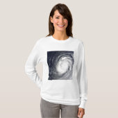 台風すごい崔湾 Tシャツ (正面フル)