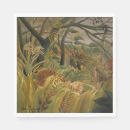 台風に見舞われたタイガー スタンダードランチョンナプキン