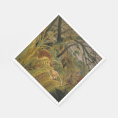 台風に見舞われたタイガー スタンダードランチョンナプキン (角)