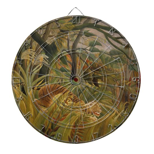 台風に見舞われたタイガー ダーツボード (正面)