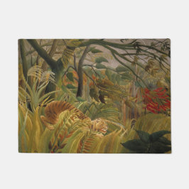 台風に見舞われたタイガー ドアマット