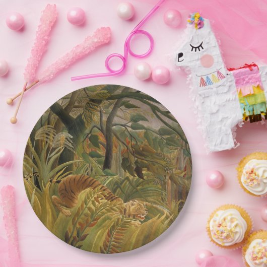 台風に見舞われたタイガー ペーパープレート (パーティー)