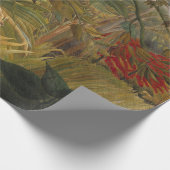 台風に見舞われたタイガー ラッピングペーパー (角)