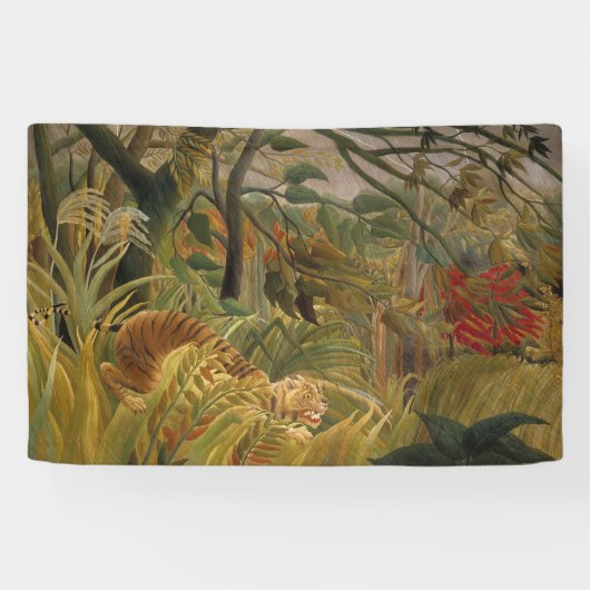 台風に見舞われたタイガー 横断幕 (横)