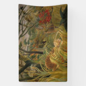 台風に見舞われたタイガー 横断幕 (縦)